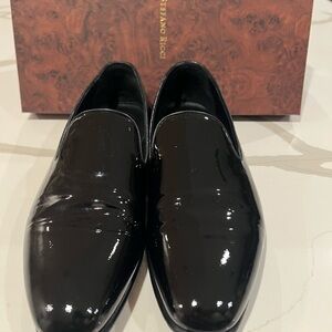 Stefano Ricci Glossy Black Loafers